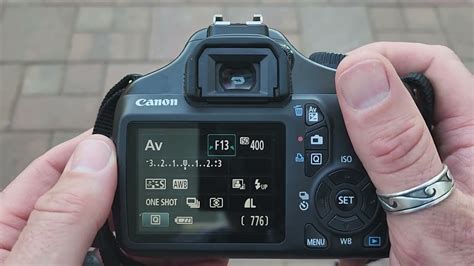 how to change f stop on canon t7